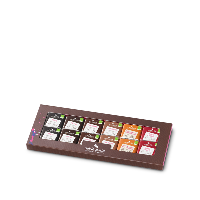Coffret 24 carrés Dégustation bio Hover