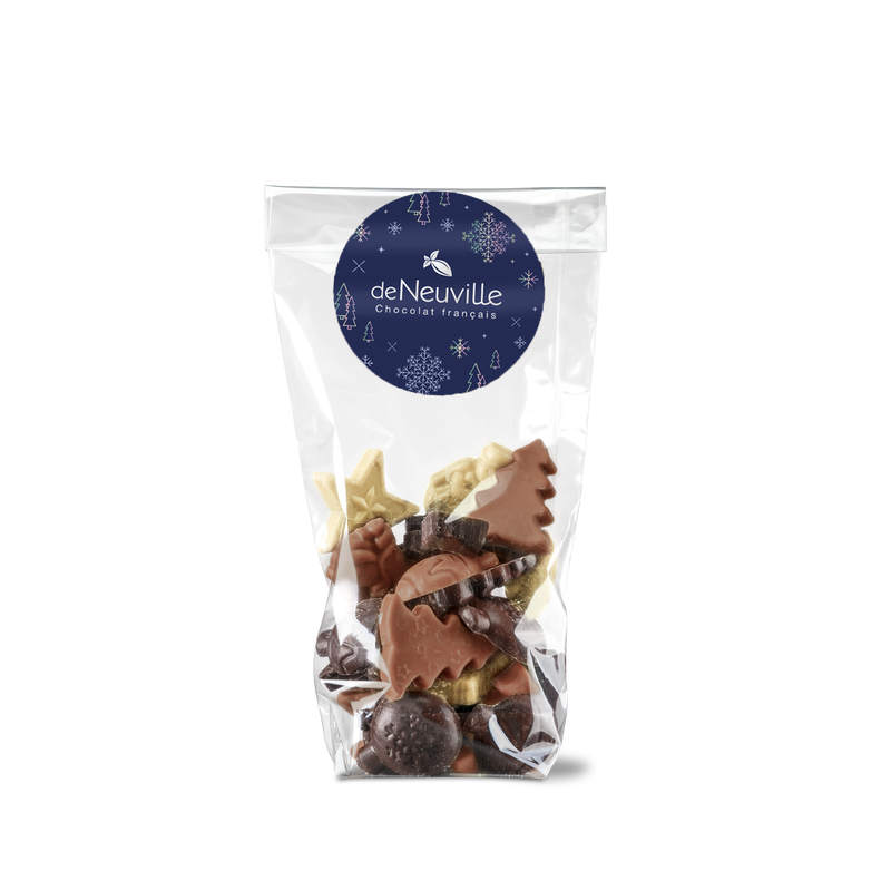 Sachet de petits chocolats de Noël Hover