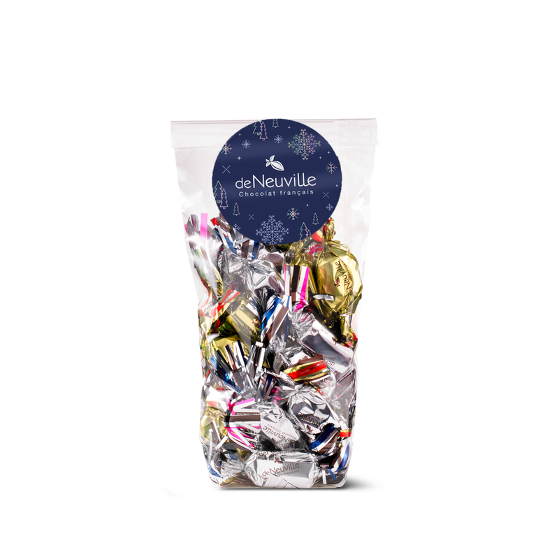 Sachet de papillotes de Noël au chocolat Hover
