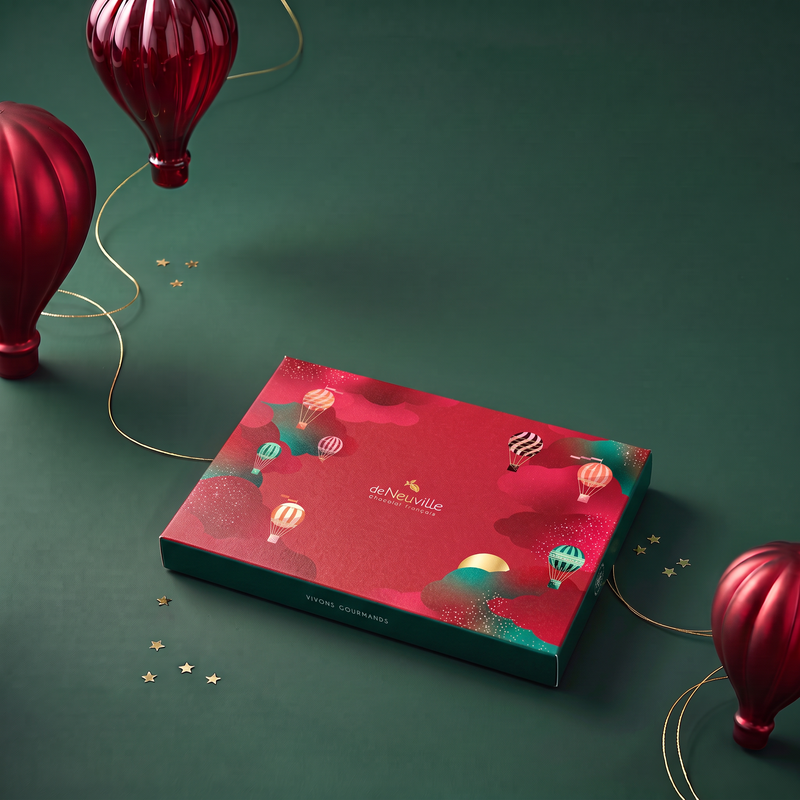 Boîte de chocolats de Noël Hover