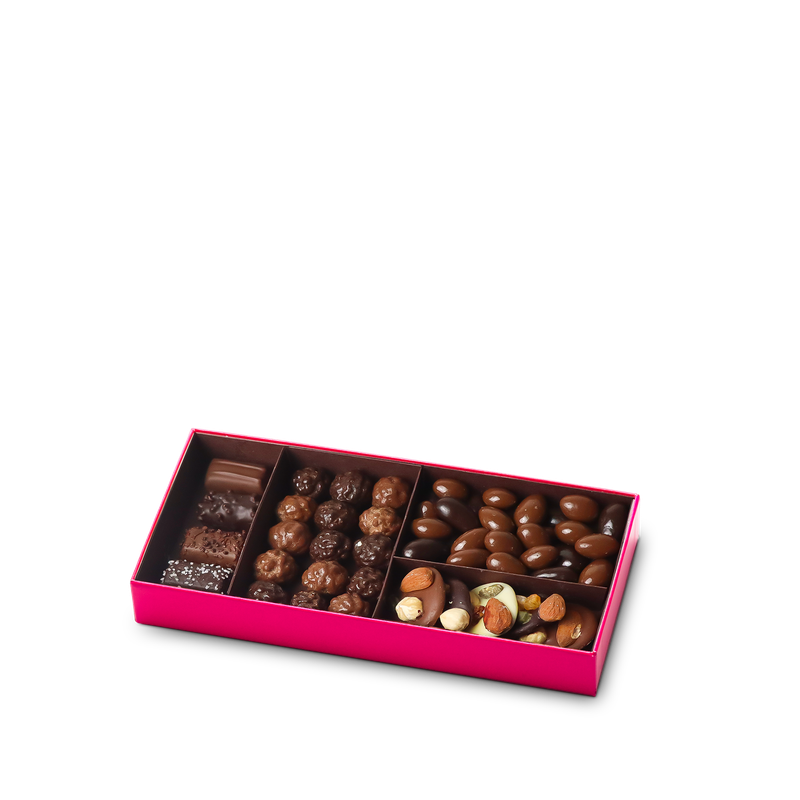 Petit coffret de chocolats Français Hover