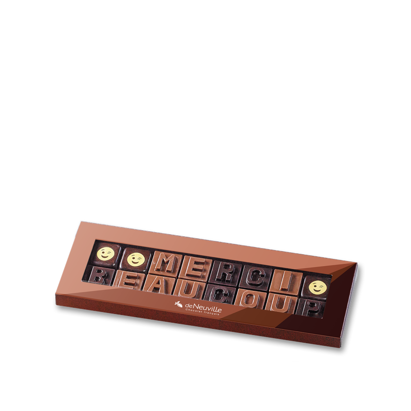Message chocolat - "Merci Beaucoup" Hover