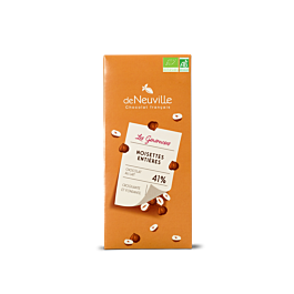 Maxi tablette Bio lait 41% - Noisettes