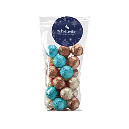 Sachet de boules pliées de Noël au chocolat