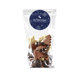 Sachet de petits chocolats de Noël