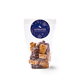 Sachet de petits chocolats de Noël au praliné