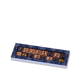 Message chocolat - Joyeuses fêtes