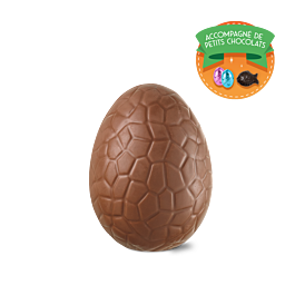 L'œuf de Pâques de 12cm - chocolat au lait 