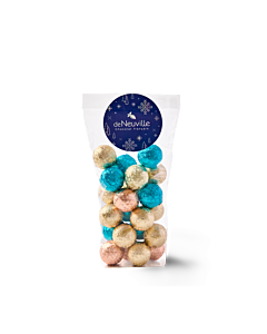 Sachet de boules pliées de Noël au chocolat
