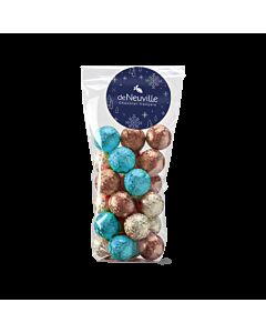 Sachet de boules pliées de Noël au chocolat