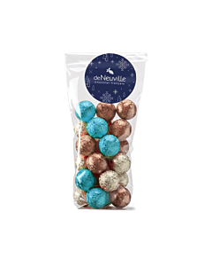 Sachet de boules pliées de Noël au chocolat