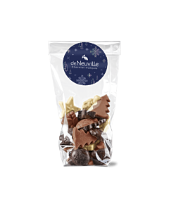 Sachet de petits chocolats de Noël