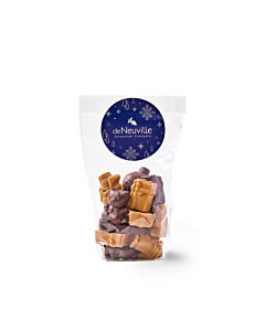 Sachet de petits chocolats de Noël au praliné