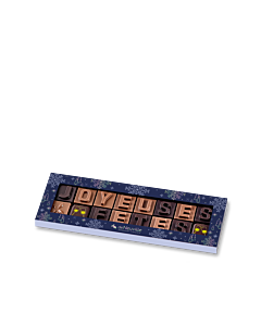 Message chocolat - Joyeuses fêtes